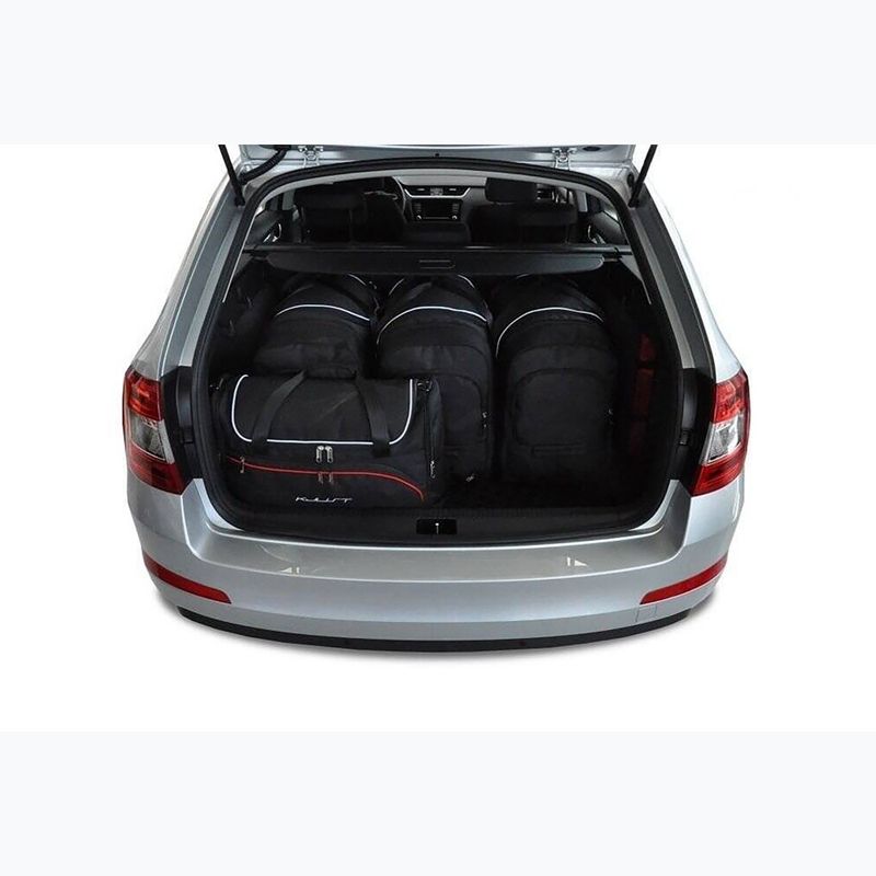 KJUST Skoda Octavia Combi 2013-2020 set di borse portabagagli 5 pezzi nero. 12