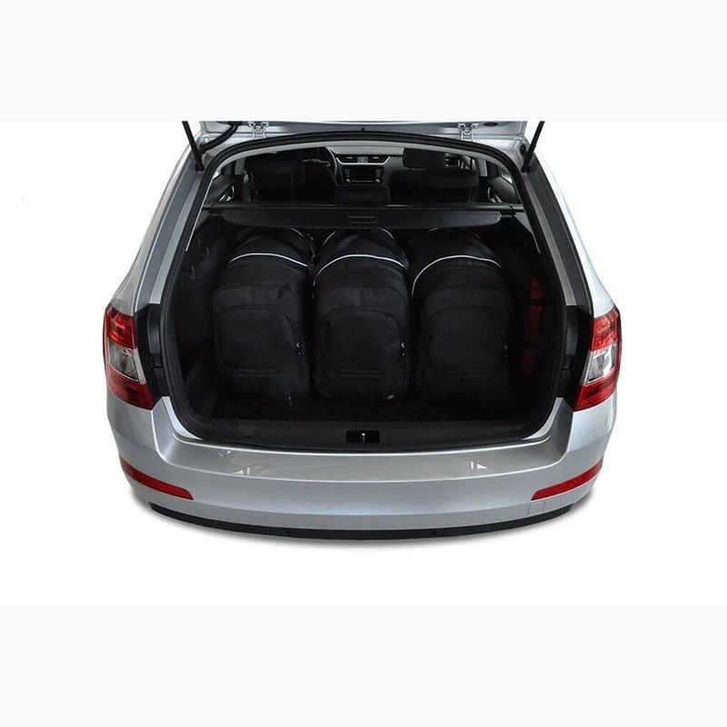 KJUST Skoda Octavia Combi 2013-2020 set di borse portabagagli 5 pezzi nero. 13