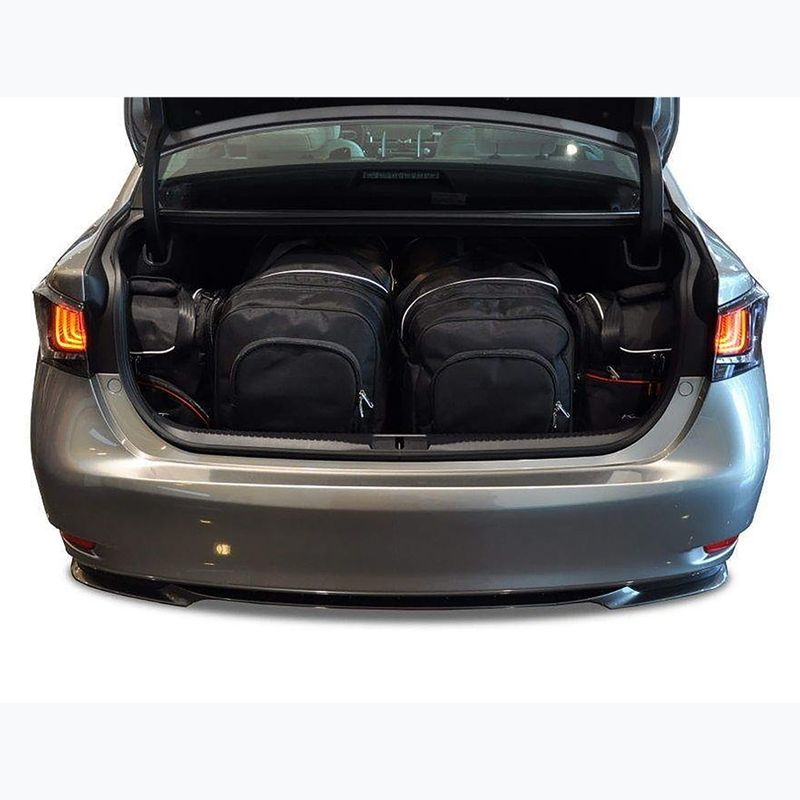KJUST Lexus GS 2012-2018 set di borse per bagagliaio 4 pezzi nero. 12