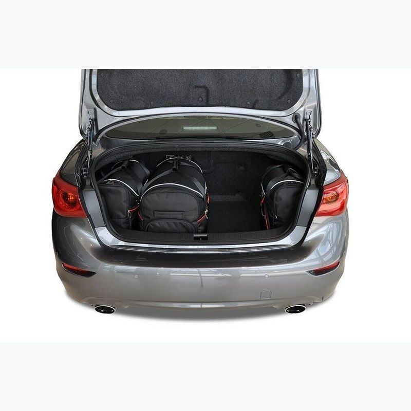 KJUST Infiniti Q50 Hybrid 2013-2017 set di borse da bagagliaio 4 pezzi nero 16