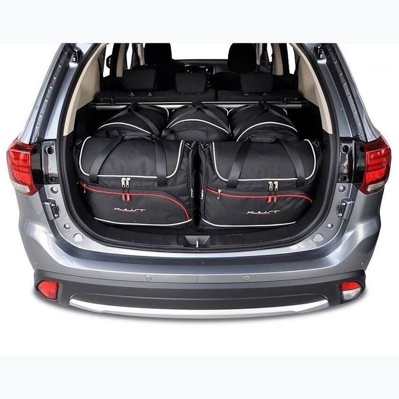 KJUST Mitsubishi Outlander 2012-2020 set di borse portabagagli 5 pezzi nero. 11