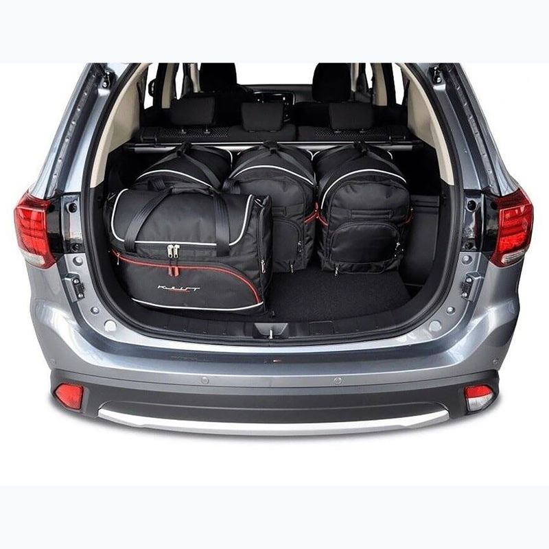 KJUST Mitsubishi Outlander 2012-2020 set di borse portabagagli 5 pezzi nero. 12