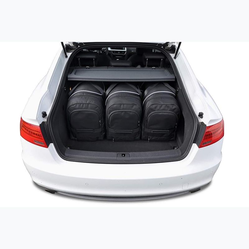 Set di borse portabagagli KJUST Audi A5 Sportback 2009-2016 5 pezzi nero 19