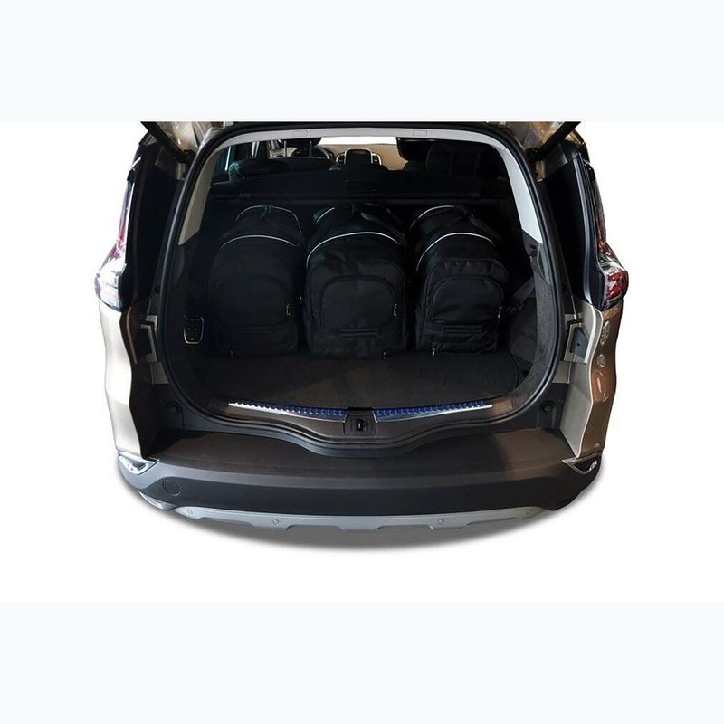 KJUST Renault Espace 2014-2021 set di borse per bagagliaio 5 pezzi nero. 13