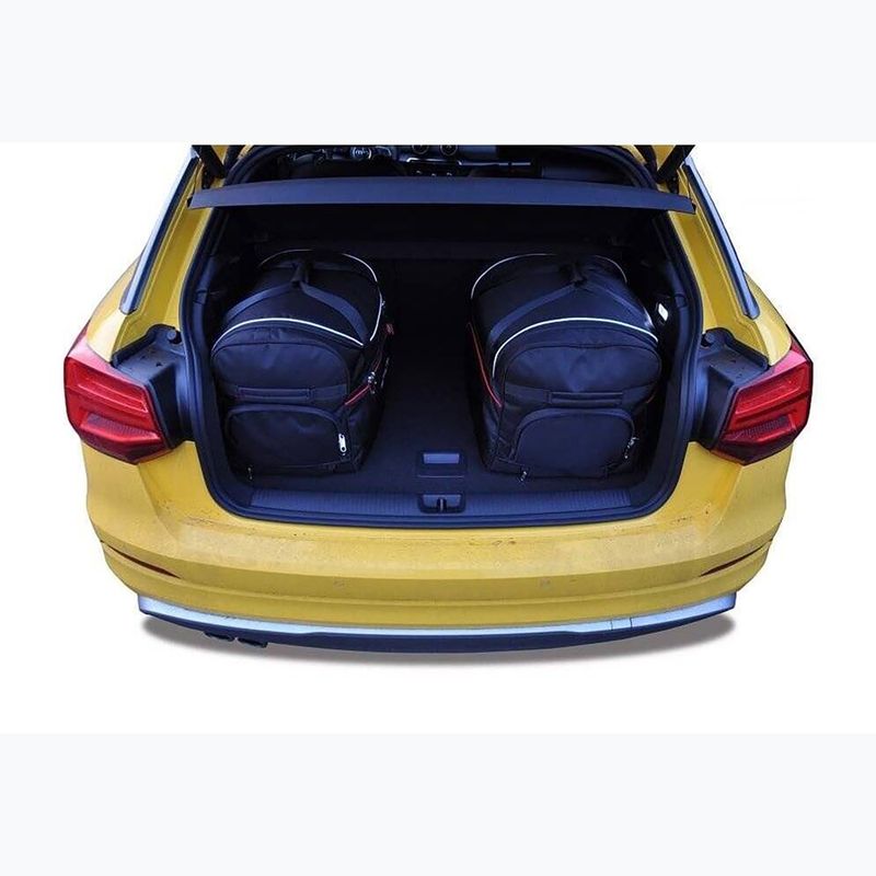 KJUST Audi Q2 set di borse per bagagliaio 2016+ 3 pezzi nero 16