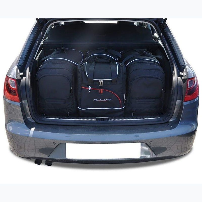 Set borse bagagliaio KJUST Seat Exeo ST 2009-2013 4 pezzi nero 12