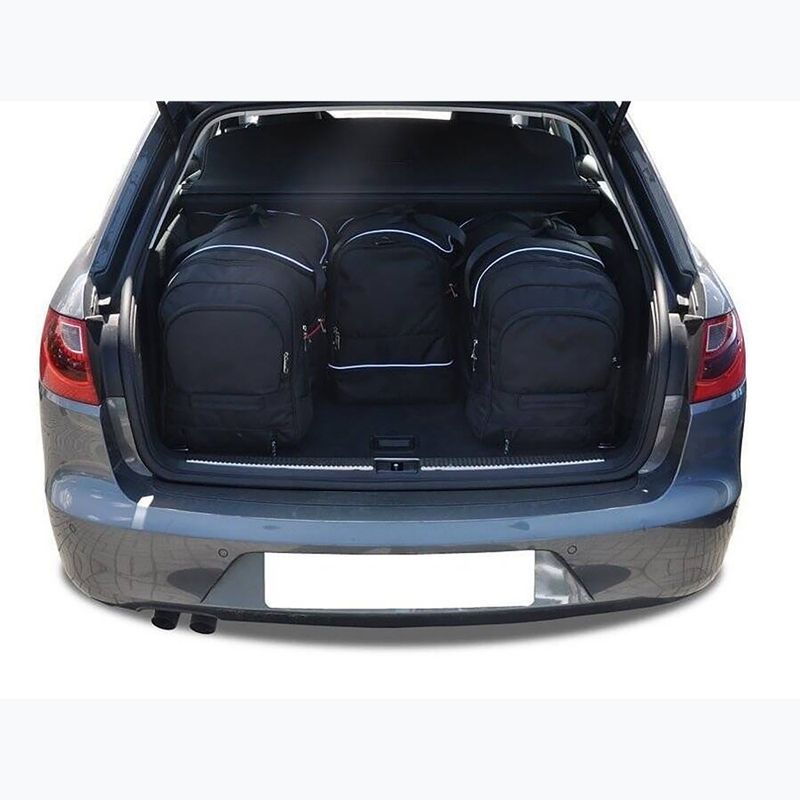 Set borse bagagliaio KJUST Seat Exeo ST 2009-2013 4 pezzi nero 13
