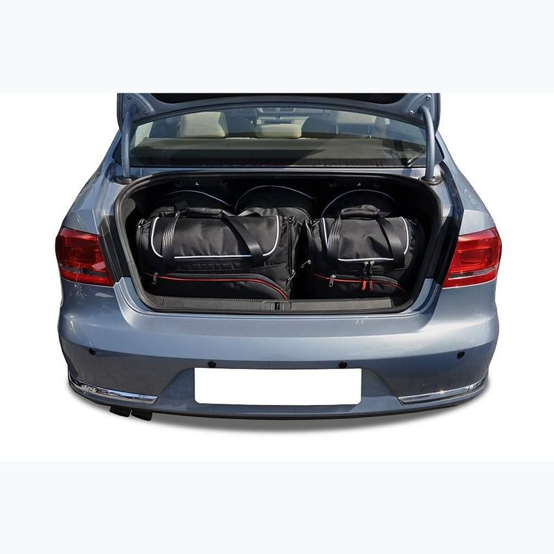 Set di borse portabagagli KJUST Volkswagen Passat Limousine 2010-2014 5 pezzi nero. 16
