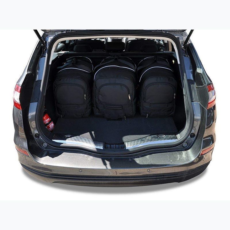 KJUST Ford Mondeo Kombi 2014-2021 set di borse per bagagliaio 5 pezzi nero 18