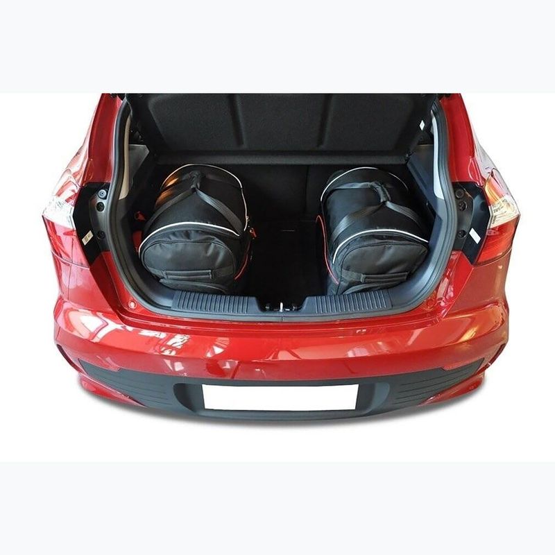 KJUST Kia Rio Hatchback 2011-2016 Set di borse per il vano bagagli 3 pezzi nero. 11