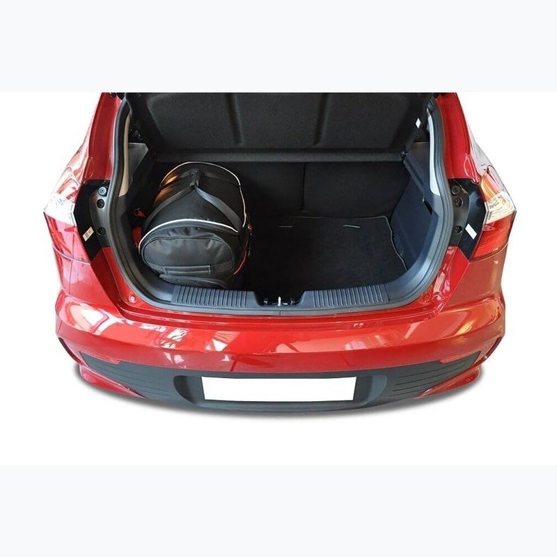 KJUST Kia Rio Hatchback 2011-2016 Set di borse per il vano bagagli 3 pezzi nero. 16