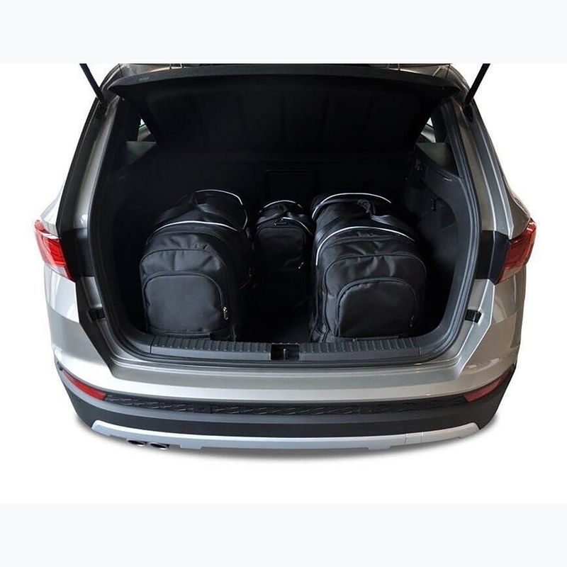 Set di borse da bagagliaio KJUST Seat Ateca 2016+ 4 pezzi nero. 12