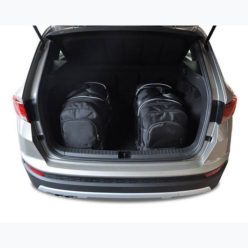 Set di borse da bagagliaio KJUST Seat Ateca 2016+ 4 pezzi nero. 13