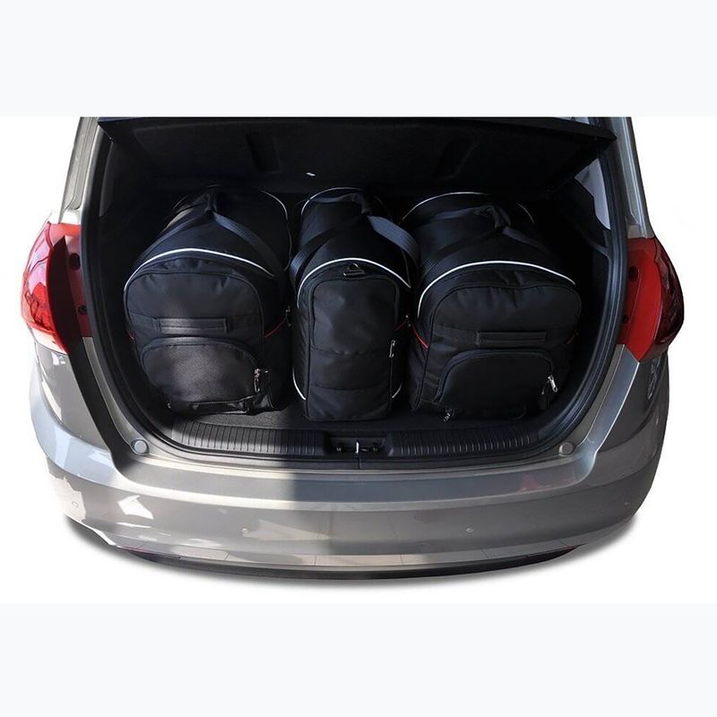 KJUST Kia Venga 2009-2019 Set di borse per il vano bagagli 3 pezzi nero. 10