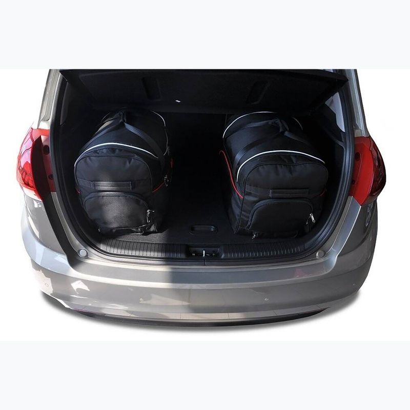 KJUST Kia Venga 2009-2019 Set di borse per il vano bagagli 3 pezzi nero. 11