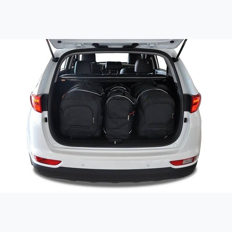 KJUST Kia Sportage set di borse per bagagliaio 2016-2021 4 pezzi nero. 11