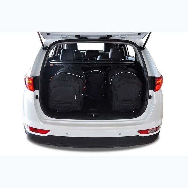 KJUST Kia Sportage set di borse per bagagliaio 2016-2021 4 pezzi nero. 12