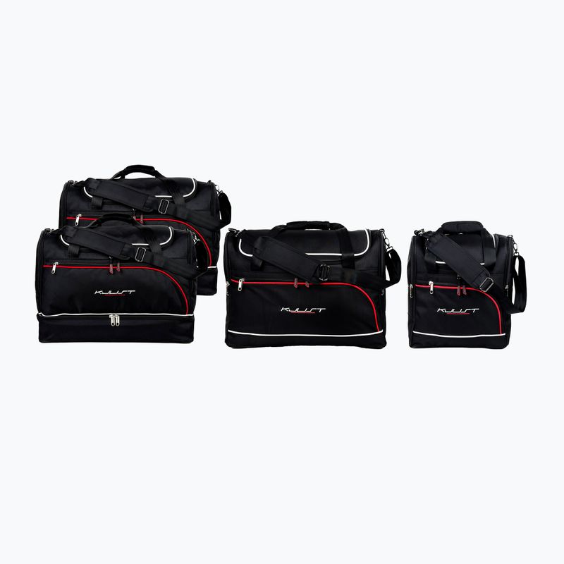 Set di borse per bagagliaio KJUST Audi A4 Cabrio 2005-2009 4 pezzi nero
