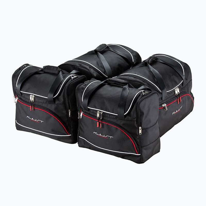 Set di borse portabagagli KJUST Alfa Romeo Giulia 2015+ 4 pezzi nero.