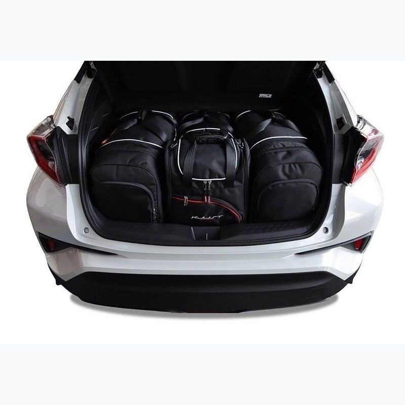 KJUST Toyota C-Hr 2016-2023 set di borse per bagagliaio 4 pezzi nero. 12