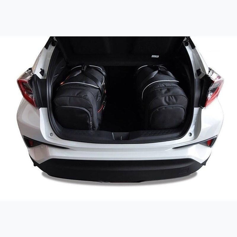 KJUST Toyota C-Hr 2016-2023 set di borse per bagagliaio 4 pezzi nero. 14