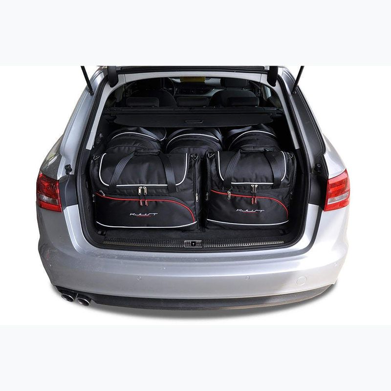 Set di borse per il bagaglio KJUST Audi A6 Avant 2011-2017 5 pezzi nero 17