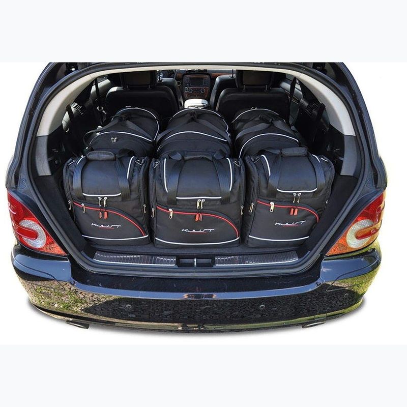 KJUST Mercedes-Benz R 2005-2012 set di borse per bagagliaio 6 pezzi nero 12