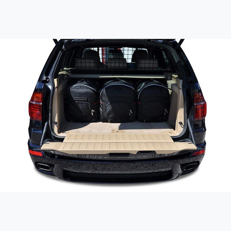 KJUST BMW X5 set di borse per bagagliaio 2006-2013 5 pezzi nero 15