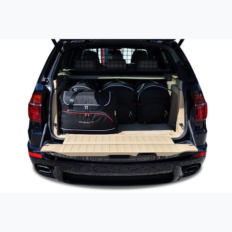 KJUST BMW X5 set di borse per bagagliaio 2006-2013 5 pezzi nero 14