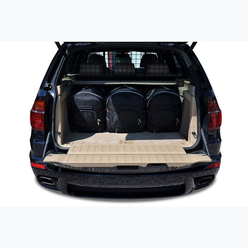 KJUST BMW X5 set di borse per bagagliaio 2006-2013 5 pezzi nero 15