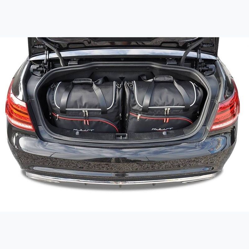 KJUST Mercedes-Benz E Cabrio set di borse per il bagaglio 2009-2016 4 pezzi nero 10