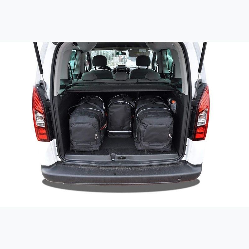Set di borse per bagagliaio KJUST Citroen Berlingo 2008-2018 4 pezzi nero 19