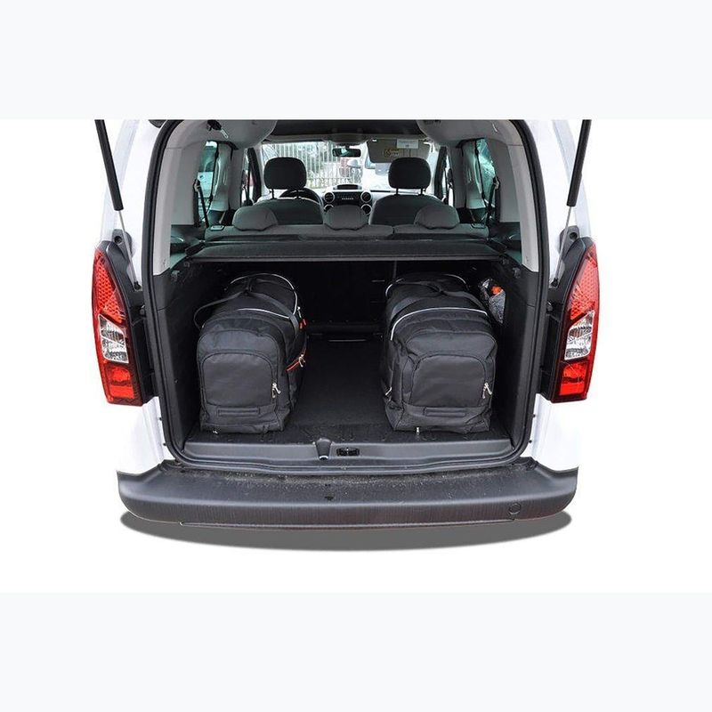 Set di borse per bagagliaio KJUST Citroen Berlingo 2008-2018 4 pezzi nero 20