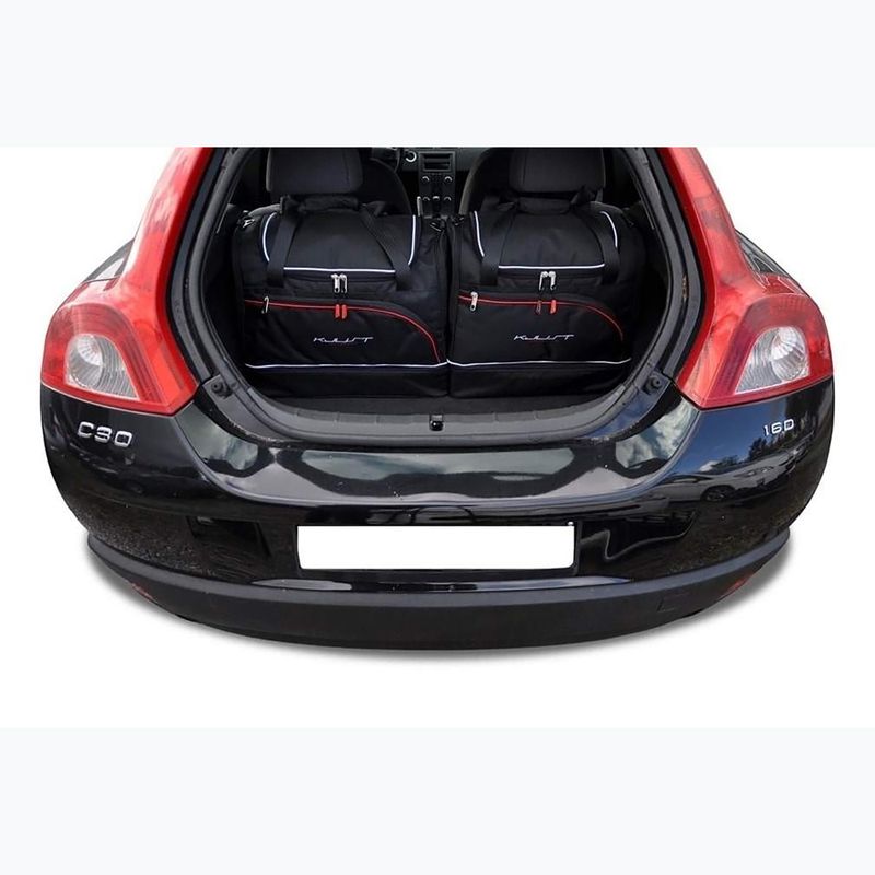 Set di borse portabagagli KJUST Volvo C30 2006-2012 4 pezzi nero 12
