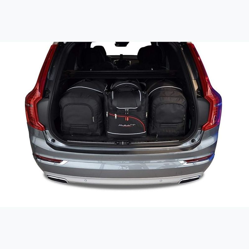 Set di borse portabagagli KJUST Volvo Xc90 Excellence 2014+ 4 pezzi nero. 16