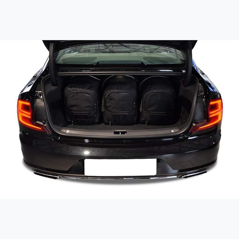KJUST Volvo S90 set di borse per bagagliaio 2016+ 5 pezzi nero. 13