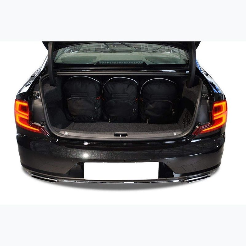 KJUST Volvo S90 set di borse per bagagliaio 2016+ 5 pezzi nero. 12