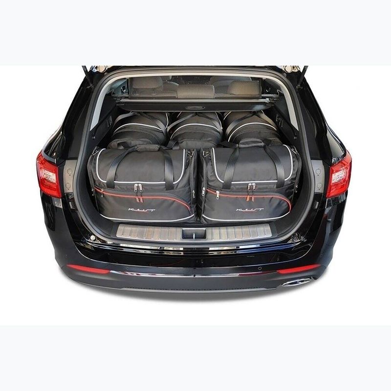 KJUST Kia Optima Kombi set di borse portabagagli 2016-2019 5 pezzi nero. 11