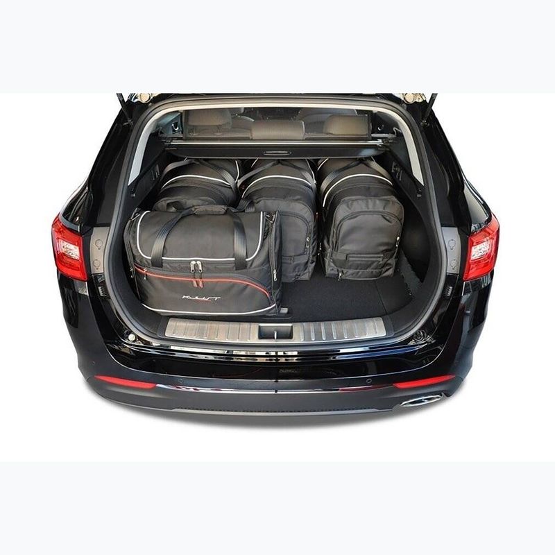 KJUST Kia Optima Kombi set di borse portabagagli 2016-2019 5 pezzi nero. 12