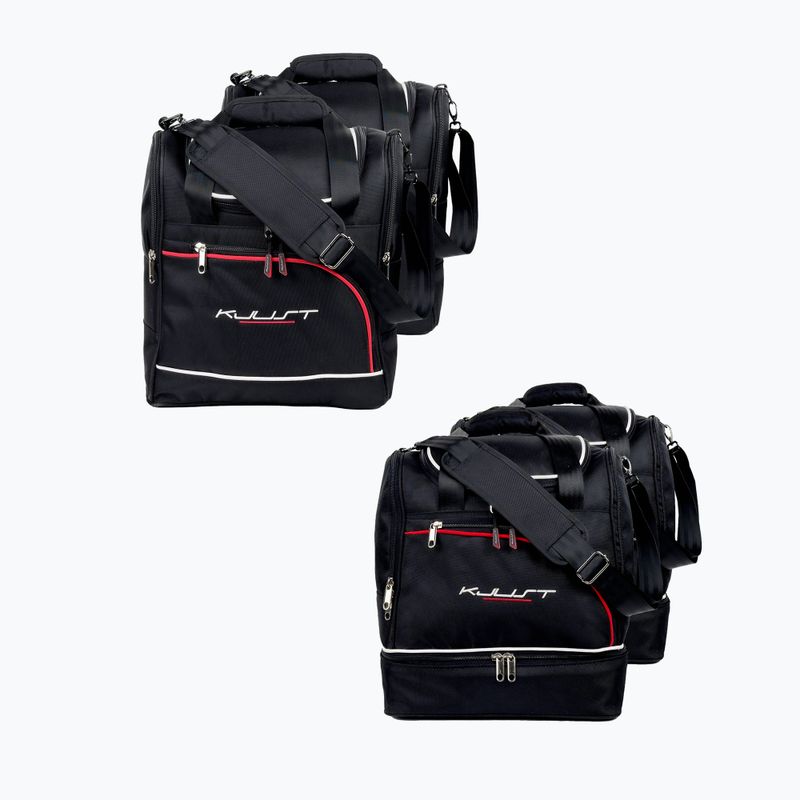Set di borse bagagliaio KJUST Hyundai I10 2013-2020 4 pezzi nero