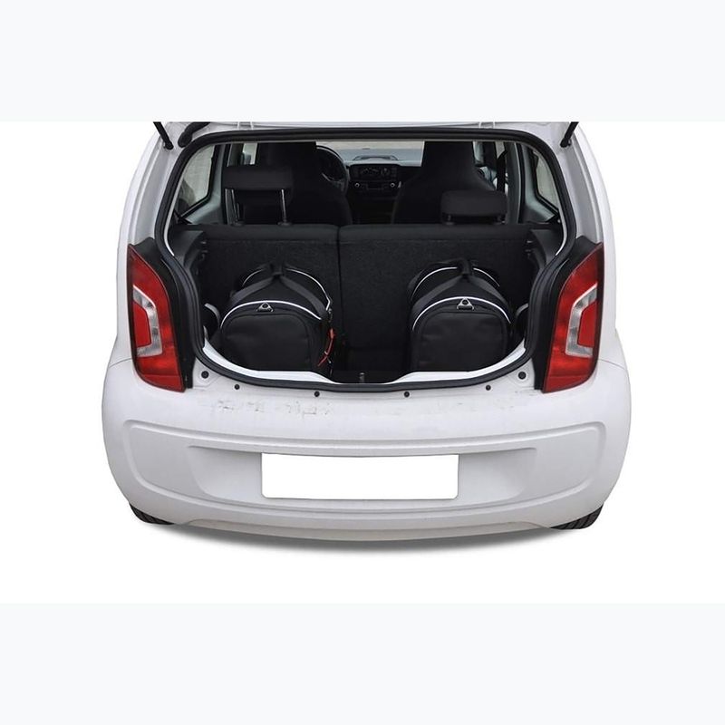 Set di borse per bagagliaio KJUST Volkswagen Up! 2011-2023 3 pezzi nero 11