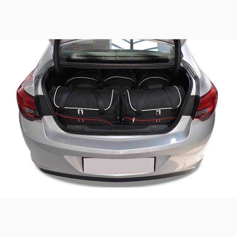 Set di borse per bagaglio KJUST Opel Astra Limousine 2012-2019 5 pezzi nero. 11