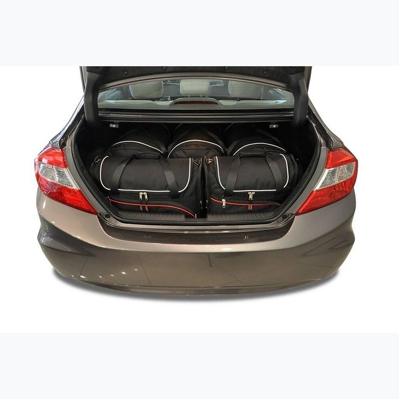 KJUST set di borse per bagagliaio Honda Civic Limousine 2012-2017 5 pezzi nero 12