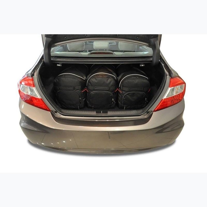 KJUST set di borse per bagagliaio Honda Civic Limousine 2012-2017 5 pezzi nero 13