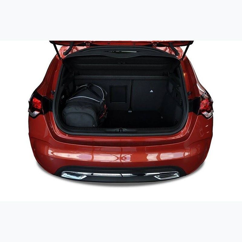 KJUST Set di borse per il bagagliaio Citroen Ds4 Hatchback 2011-2015 4 pezzi nero 18