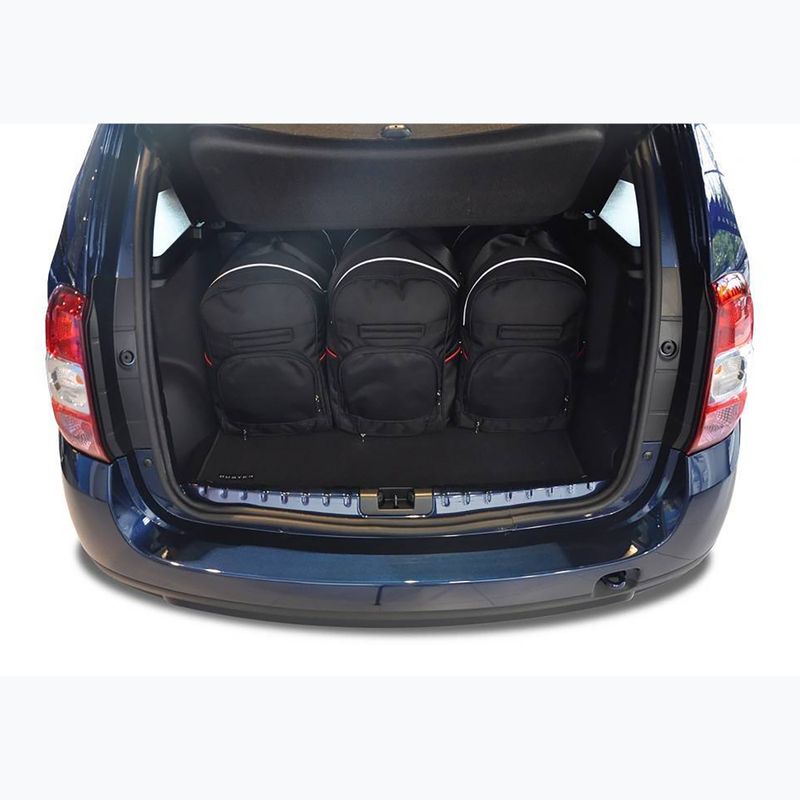 KJUST Set di borse per bagagliaio Dacia Duster 2010-2017 5 pezzi nero 17