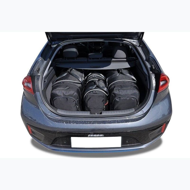 Set di borse da bagagliaio KJUST Hyundai Ioniq Electric 2016-2019 4 pezzi nero 15