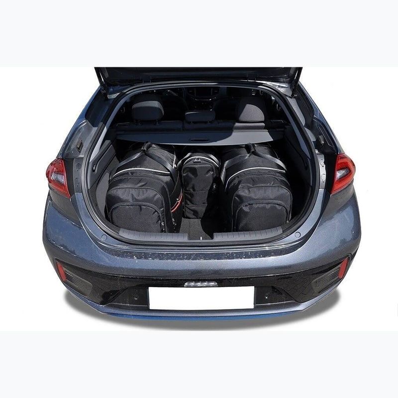 Set di borse da bagagliaio KJUST Hyundai Ioniq Electric 2016-2019 4 pezzi nero 16