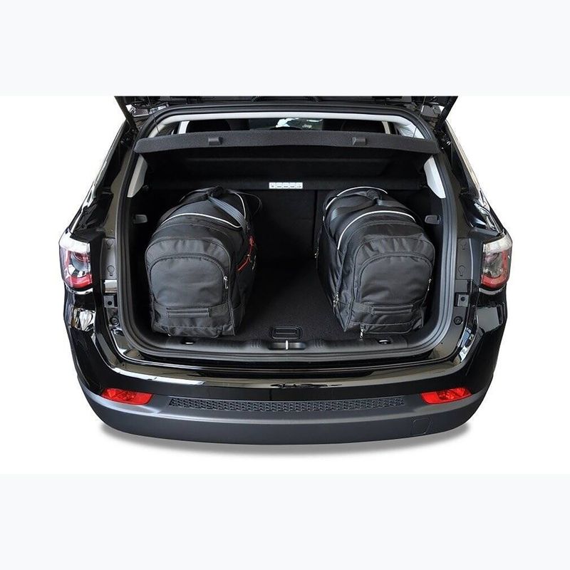 KJUST Jeep Compass 2017+ set di 4 pezzi neri per portapacchi 20