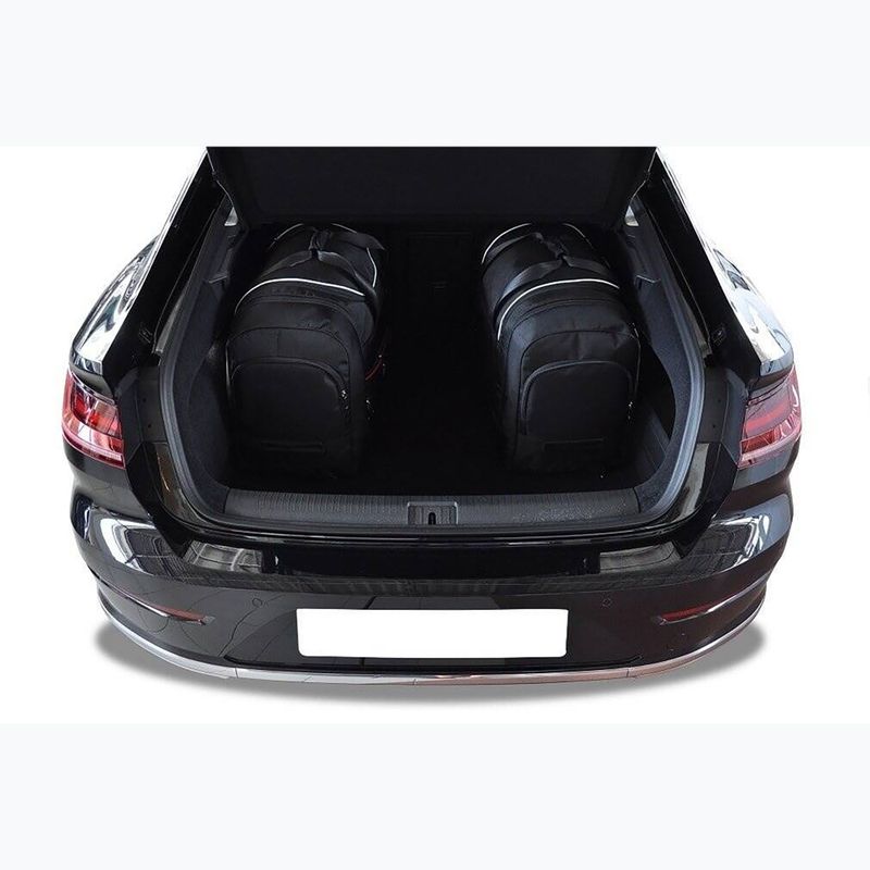 Set di borse portabagagli KJUST Volkswagen Arteon 2017+ 5 pezzi nero. 14